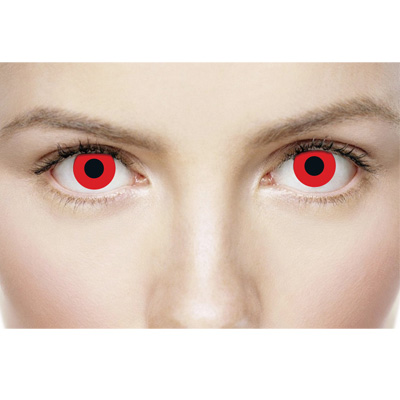 MesmerEyez - Bloody red Halloween farbige Kontaktlinsen - Rot